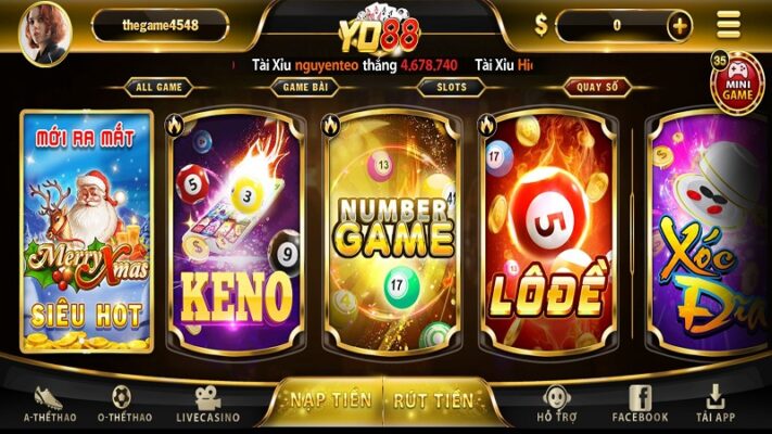 Cổng game Yo88 luôn cập nhật các tựa game hot nhất