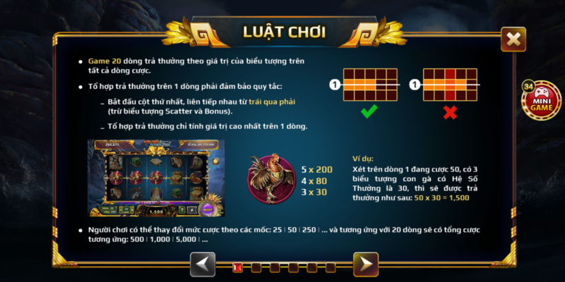 Luật chơi game nổ hũ Sơn Tinh Thủy Tinh