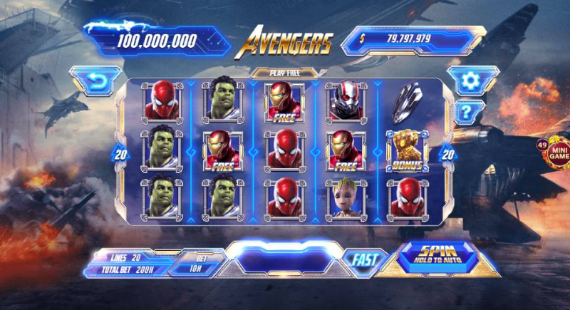 Luật chơi cơ bản của nổ hũ Avengers