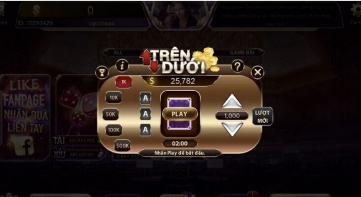 Mini game Trên Dưới tại Yo88 là lựa chọn hoàn hảo cho cược thủ